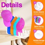 Hat Stand - Acrylic Baseball Cap Display Holder for 14 Caps, Clear Design, No Installation Needed, 2 Pack